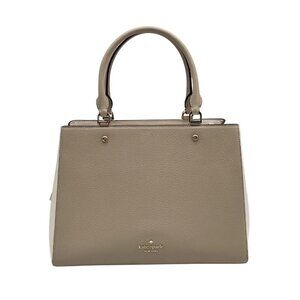Kate Spade Light Sand Pebbled Leather Leila Convertible Satchel
